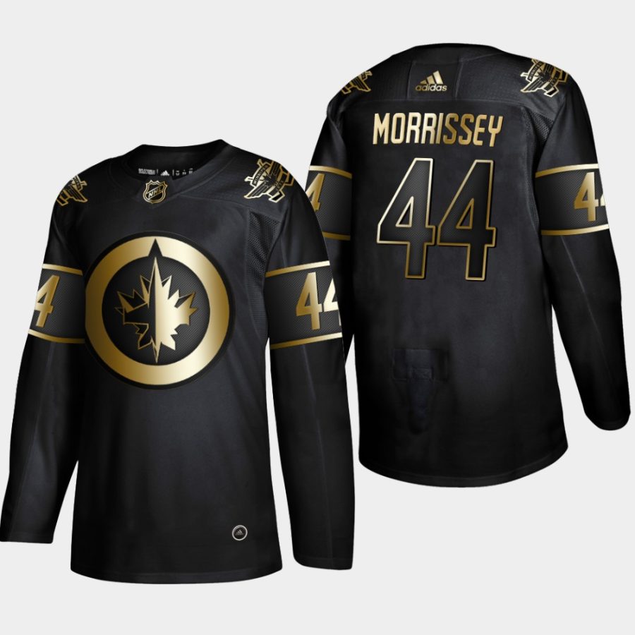 josh morrissey jets black 2019 nhl golden edition authentic jersey