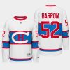 justin barron canadiens white winter classic 2016 throwback jersey