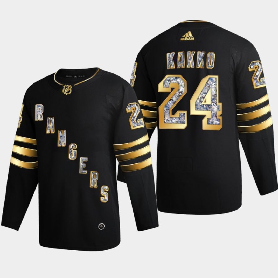 kaapo kakko rangers black 2022 stanley cup playoffs diamond edition authentic jersey