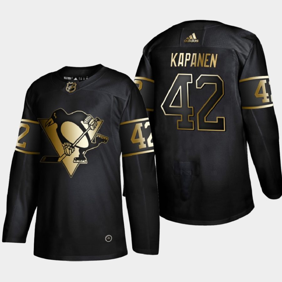 kasperi kapanen penguins black golden edition authentic player jersey