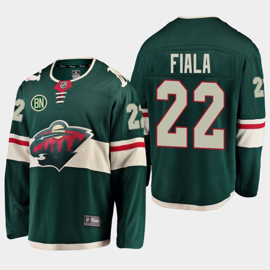 kevin fiala wild green 2019 home bn player jersey