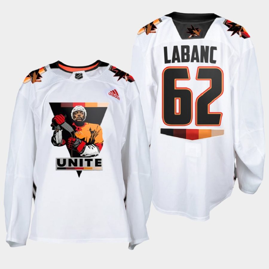 kevin labanc sharks white terry smith unite special warmup jersey