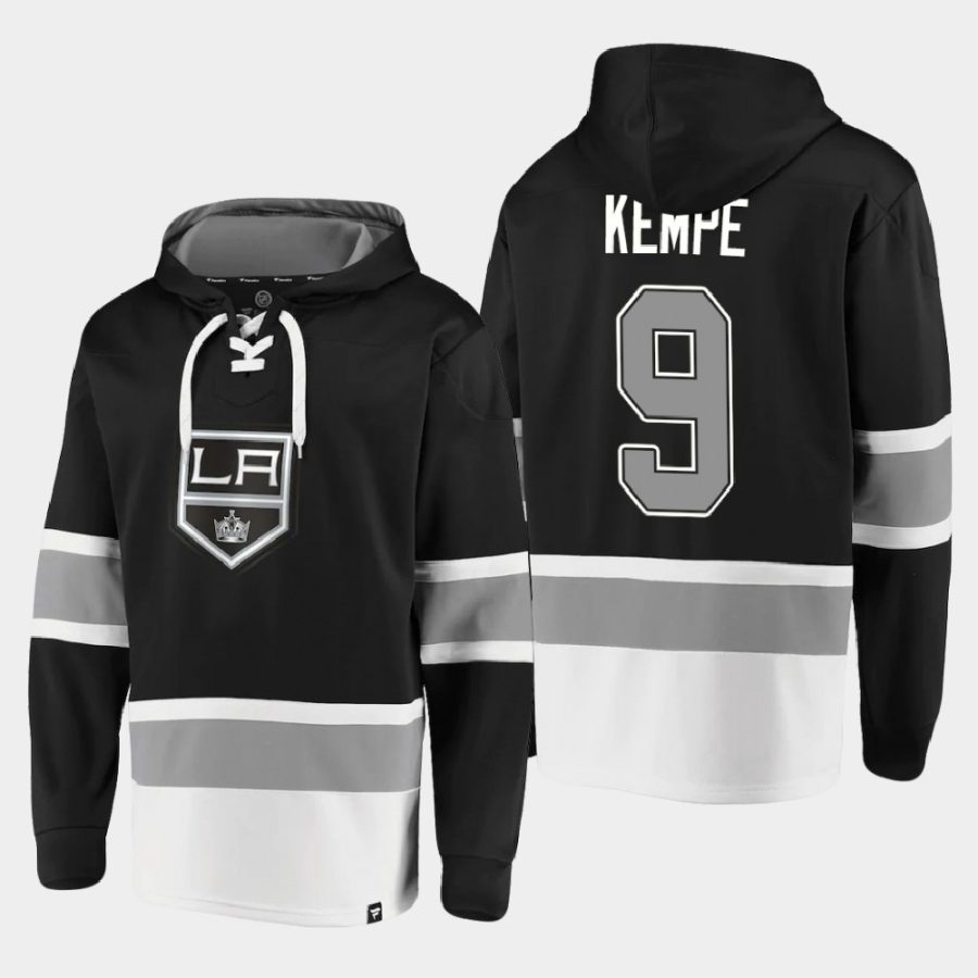 kings adrian kempe black dasher player lace up hoodie