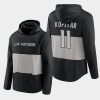 kings anze kopitar black prep colorblock hoodie