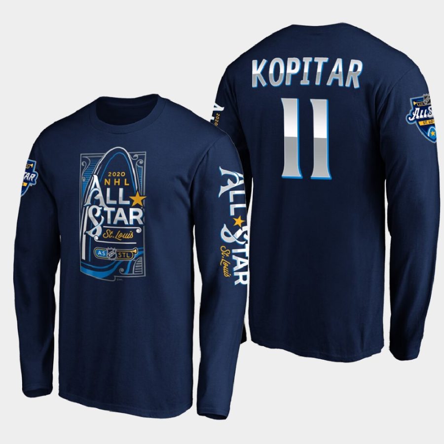 kings anze kopitar navy 2020 nhl all star game gateway long sleeve t shirt