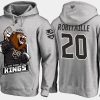 kings retiredluc robitaille cartoon team color grey hoodie