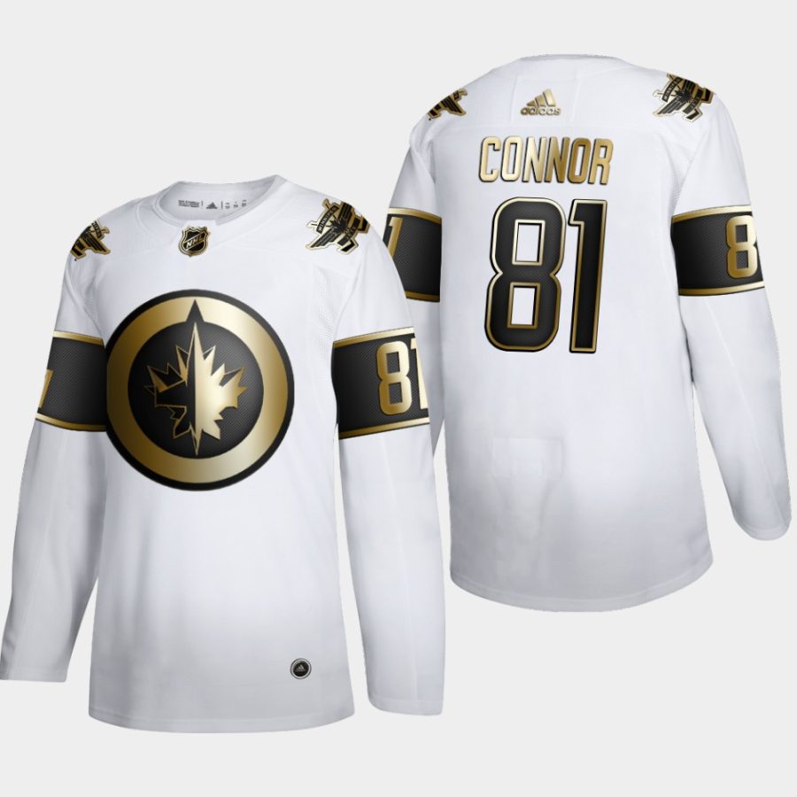 kyle connor jets white nhl golden edition authentic jersey