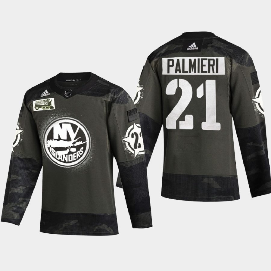 kyle palmieri islanders camo 2021 military appreciation night jersey