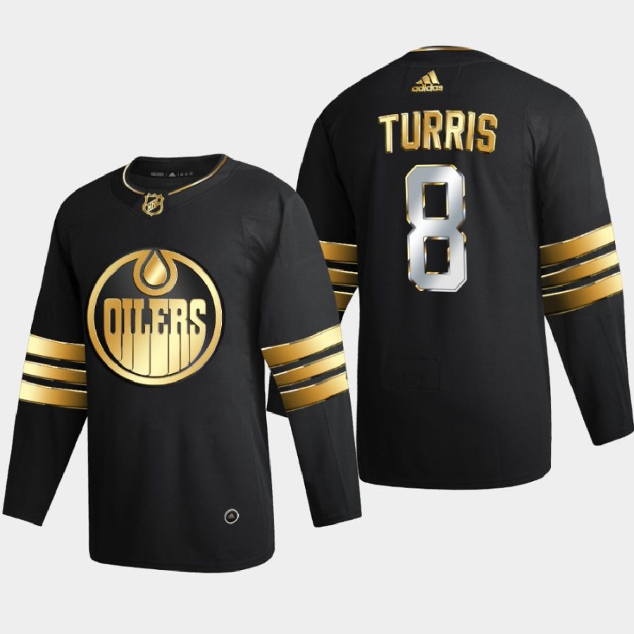 kyle turris oilers black golden edition limited authentic jersey