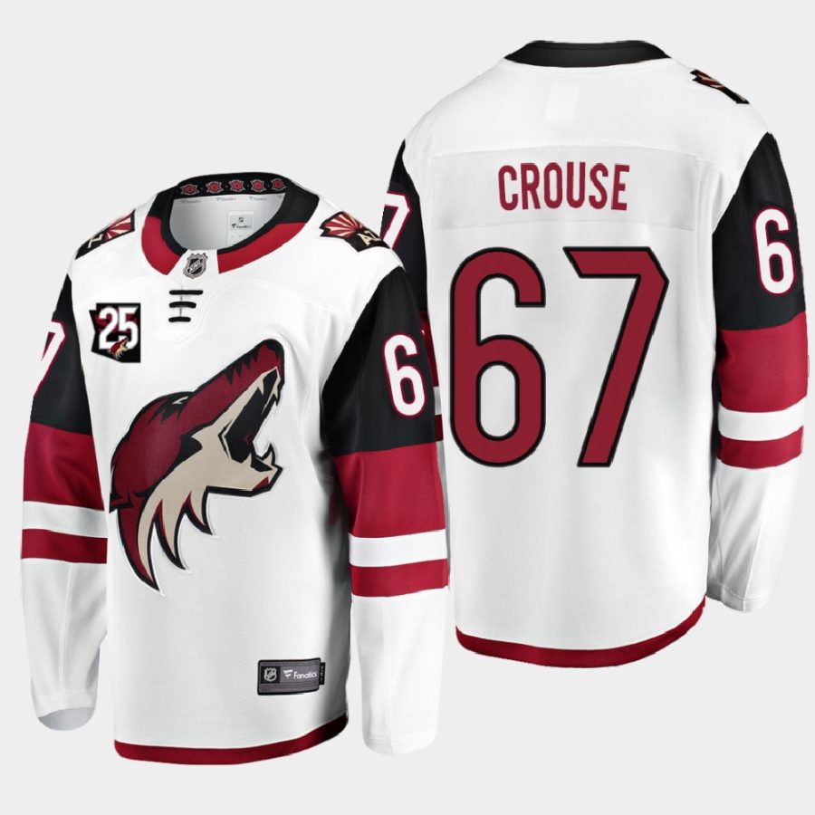 lawson crouse coyotes white 25th anniversary away jersey 0a