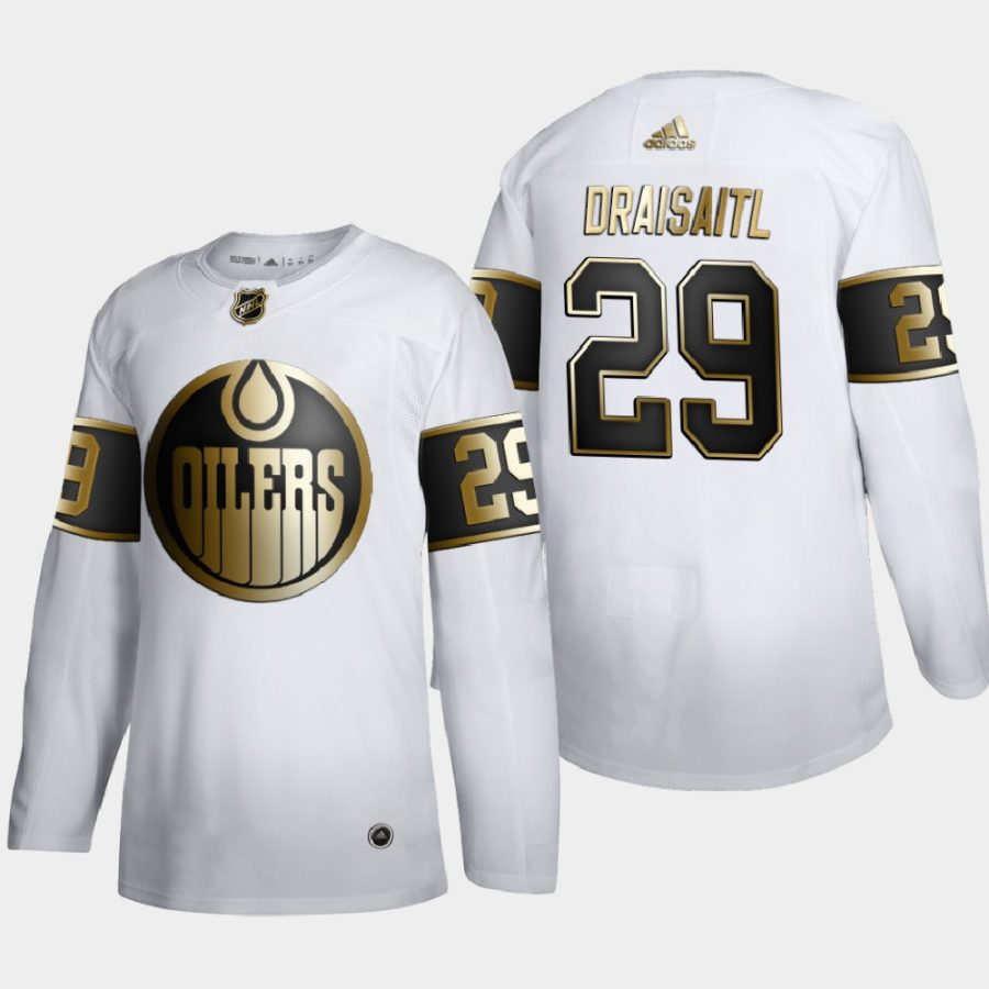 leon draisaitl oilers white 2020 hart trophy jersey