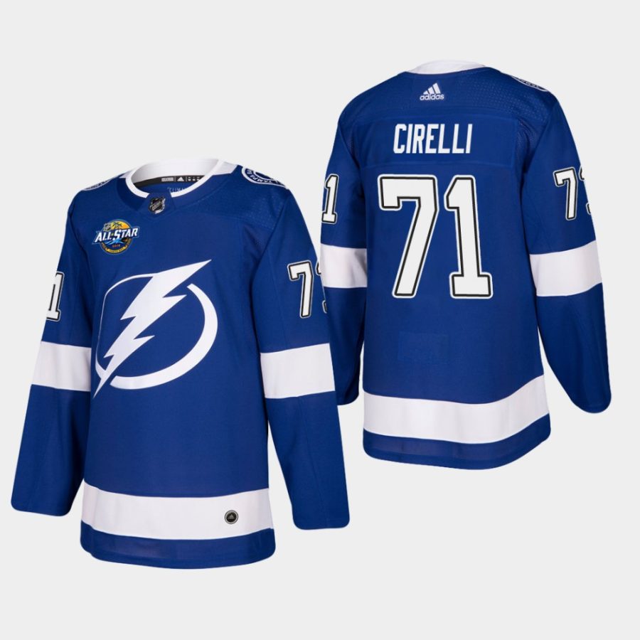 lightning anthony cirelli home blue jersey