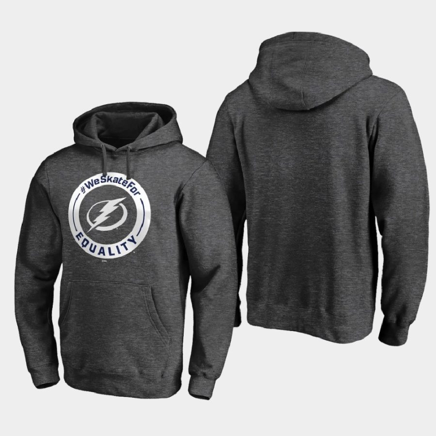 lightning heather gray 2020 we skate for equality black lives matter hoodie