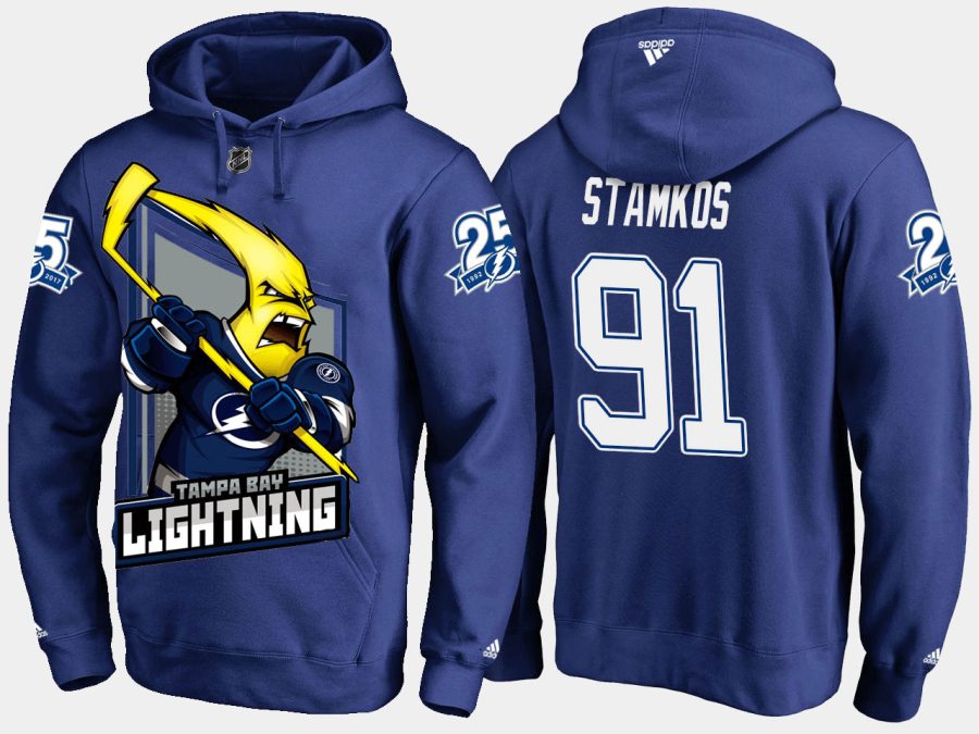 lightning steven stamkos cartoon team color blue hoodie