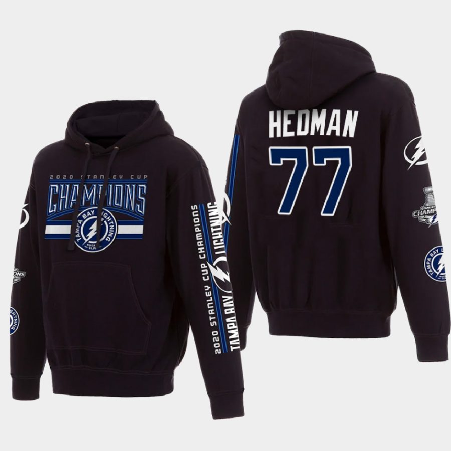 lightning victor hedman black 2time stanley cup champions pullover hoodie