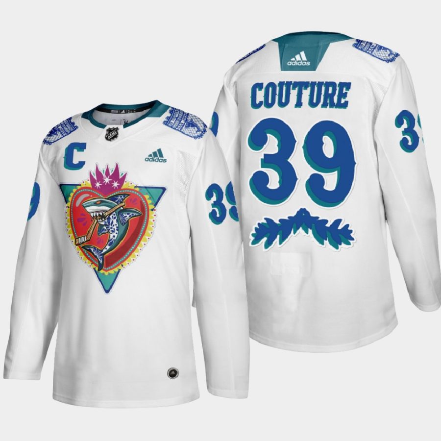 logan couture sharks white los tiburones night jersey