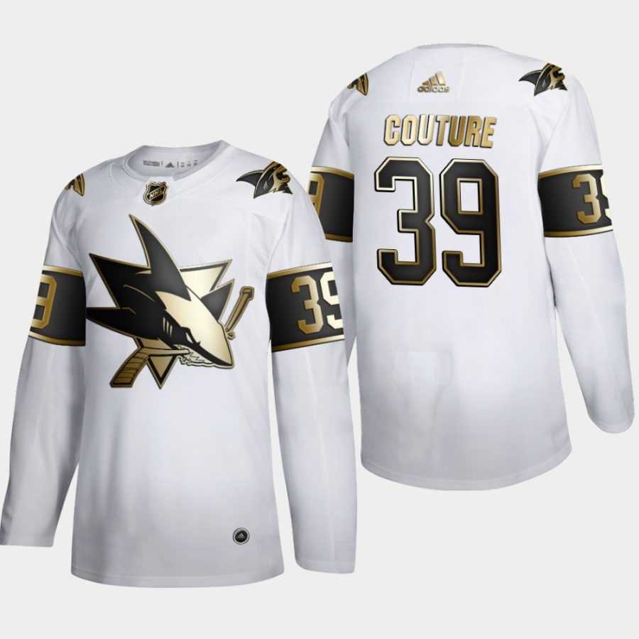 logan couture sharks white nhl golden edition authentic jersey