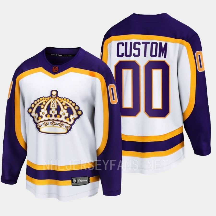 los angeles kings custom special edition 2.0 2022 breakaway retro jersey white