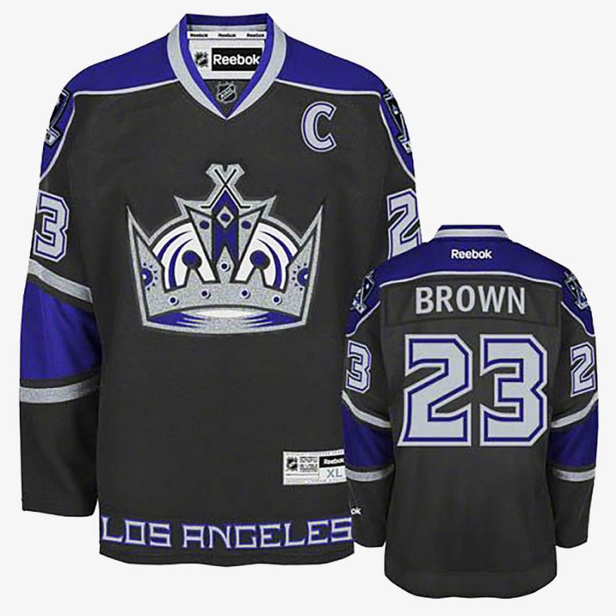 los angeles kings dustin brown black third jersey