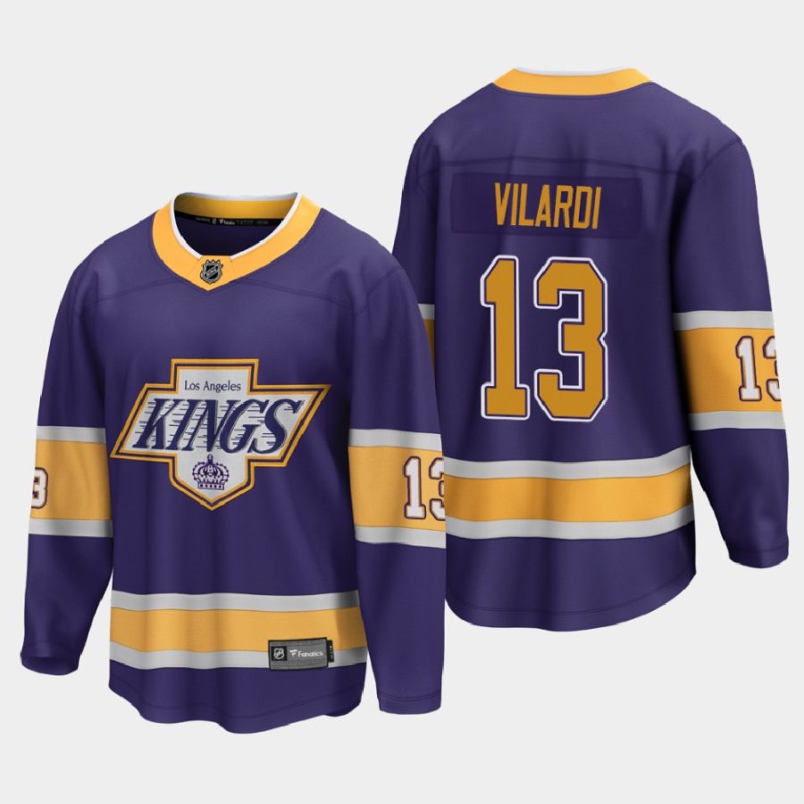 los angeles kings gabriel vilardi reverse retro 2020 21 breakaway player jersey purple