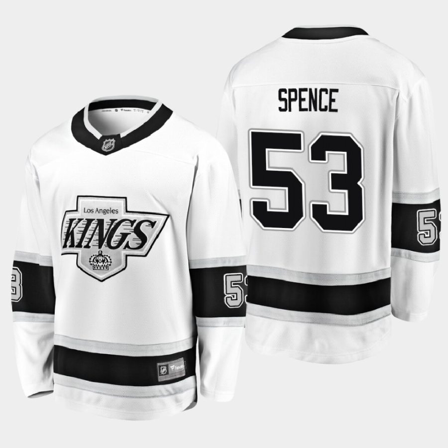 los angeles kings jordan spence heritage premier fanatics jersey white