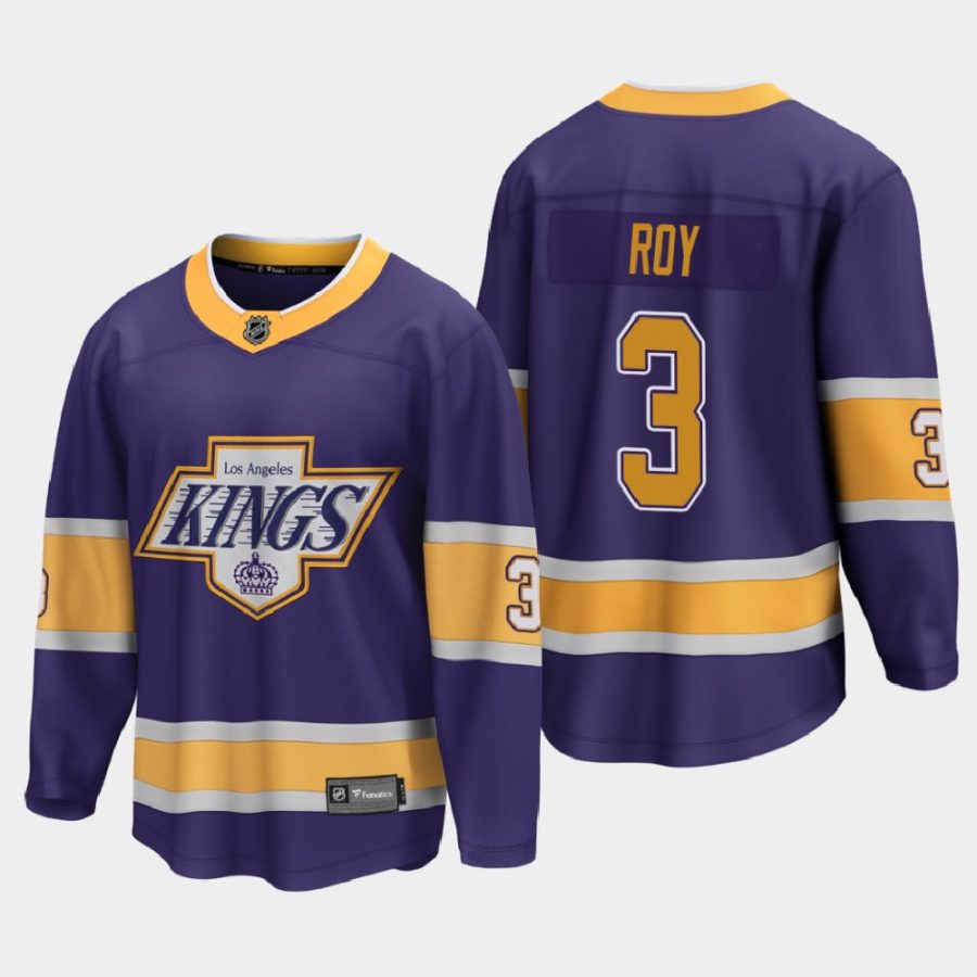 los angeles kings matt roy reverse retro 2020 21 breakaway player jersey purple