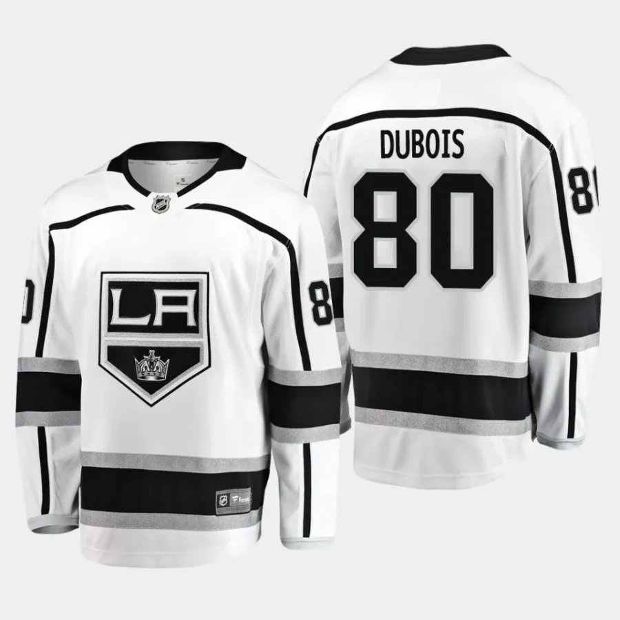 los angeles kings pierre luc dubois away breakaway player jersey white