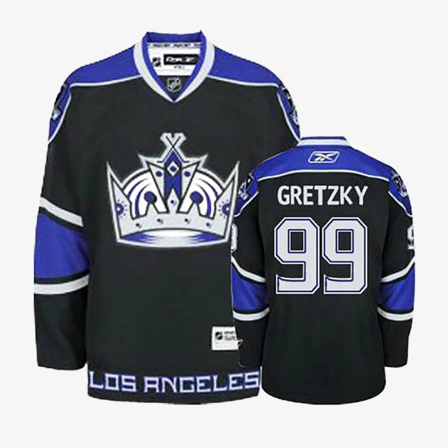 los angeles kings wayne gretzky black women jersey