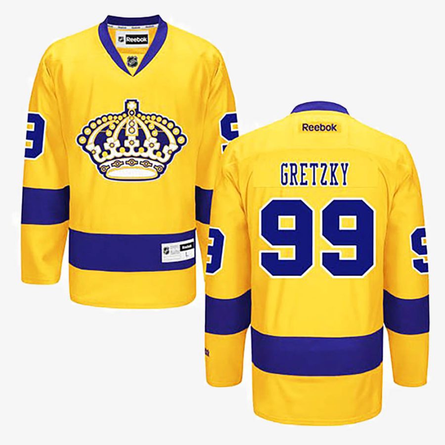 los angeles kings wayne gretzky gold jersey