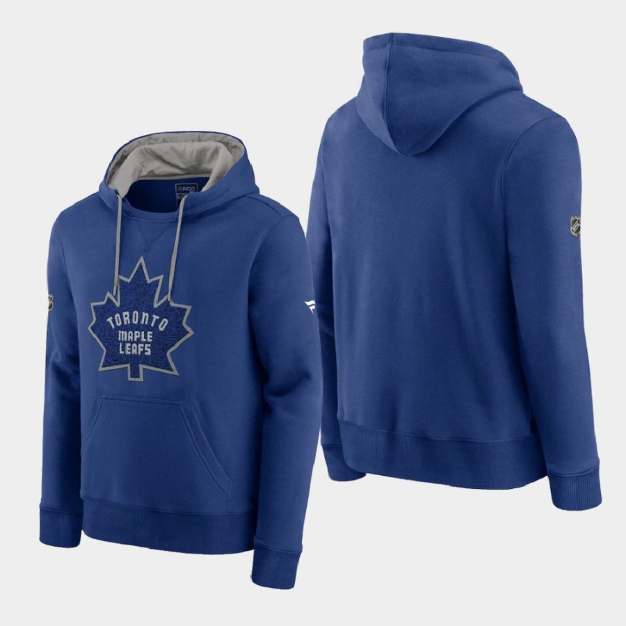 maple leafs blue special edition archival throwback pullover hoodie