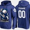 maple leafs custom cartoon team color royal hoodie