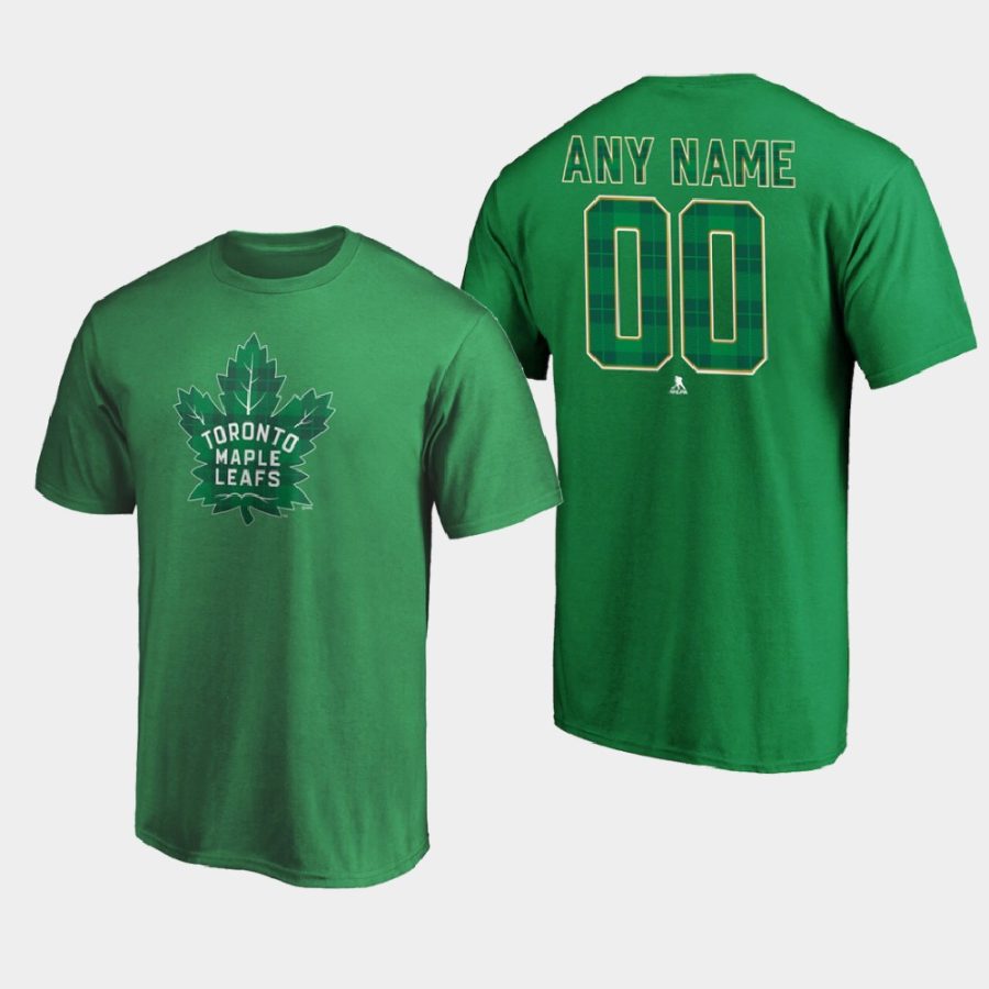 maple leafs custom green emerald plaid personalized t shirt