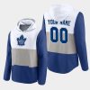 maple leafs custom white prep colorblock hoodie