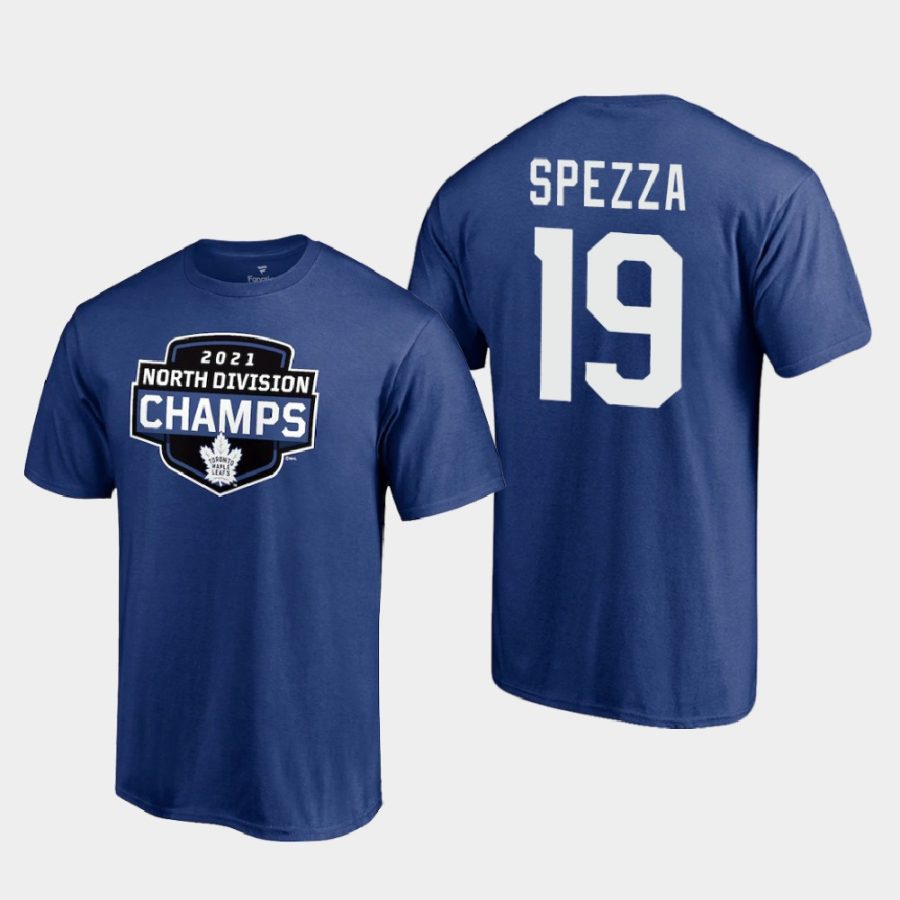 maple leafs jason spezza blue 2021 north division champions t shirt