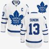 maple leafs mats sundin new logo white away captain jersey