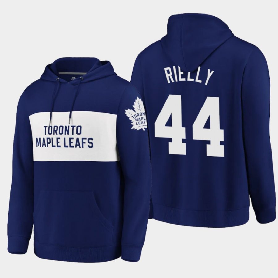 maple leafs morgan rielly blue classics faux cashmere pullover hoodie