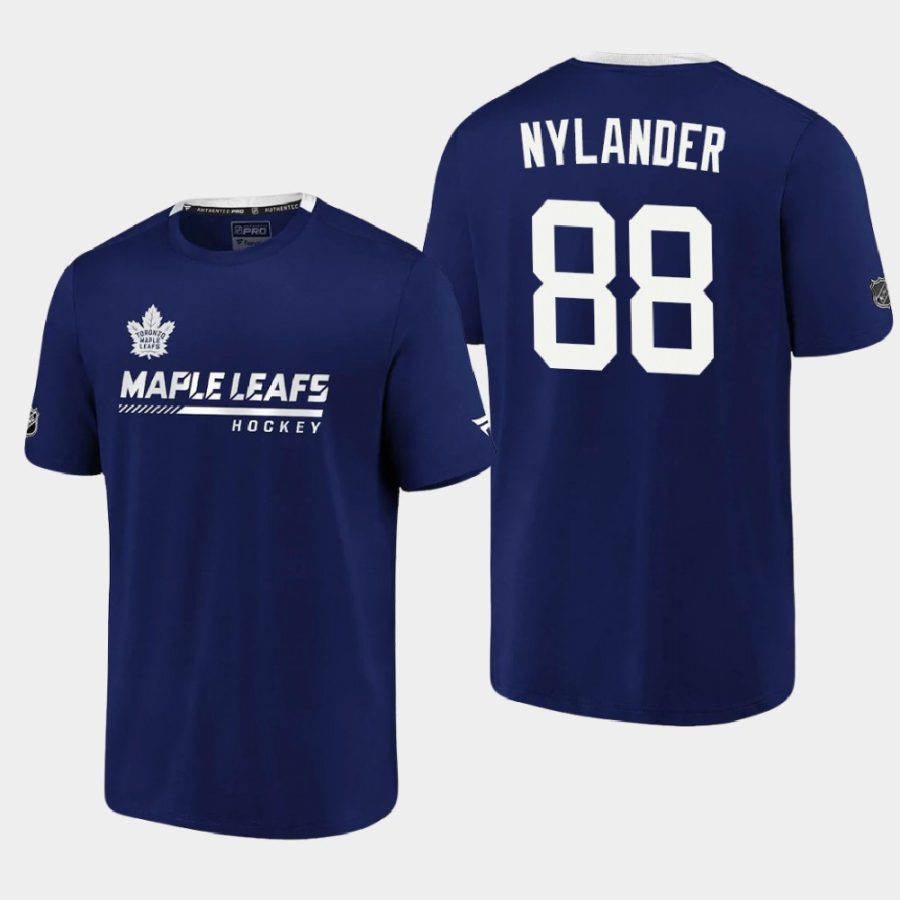 maple leafs william nylander blue 2020 21 locker room performance authentic pro t shirt