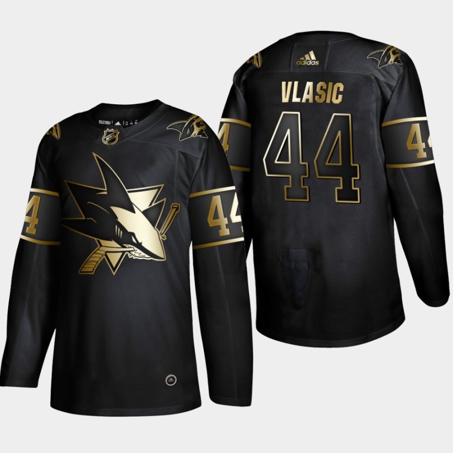 marc edouard vlasic sharks black 2019 nhl golden edition authentic jersey