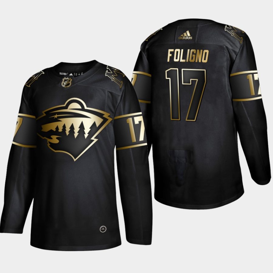 marcus foligno wild black 2019 nhl golden edition authentic jersey