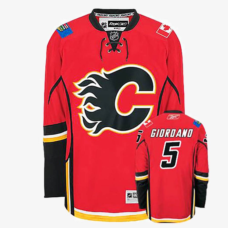 mark giordano red home jersey