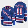 mark messier rangers blue retired player nikename heritage jersey