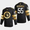 mark scheifele jets black golden edition limited authentic jersey