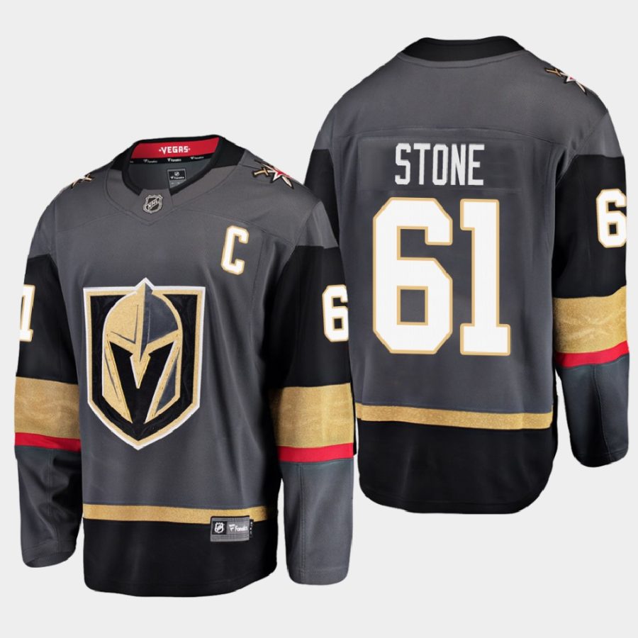 mark stone golden knights black home 2021 captain jersey