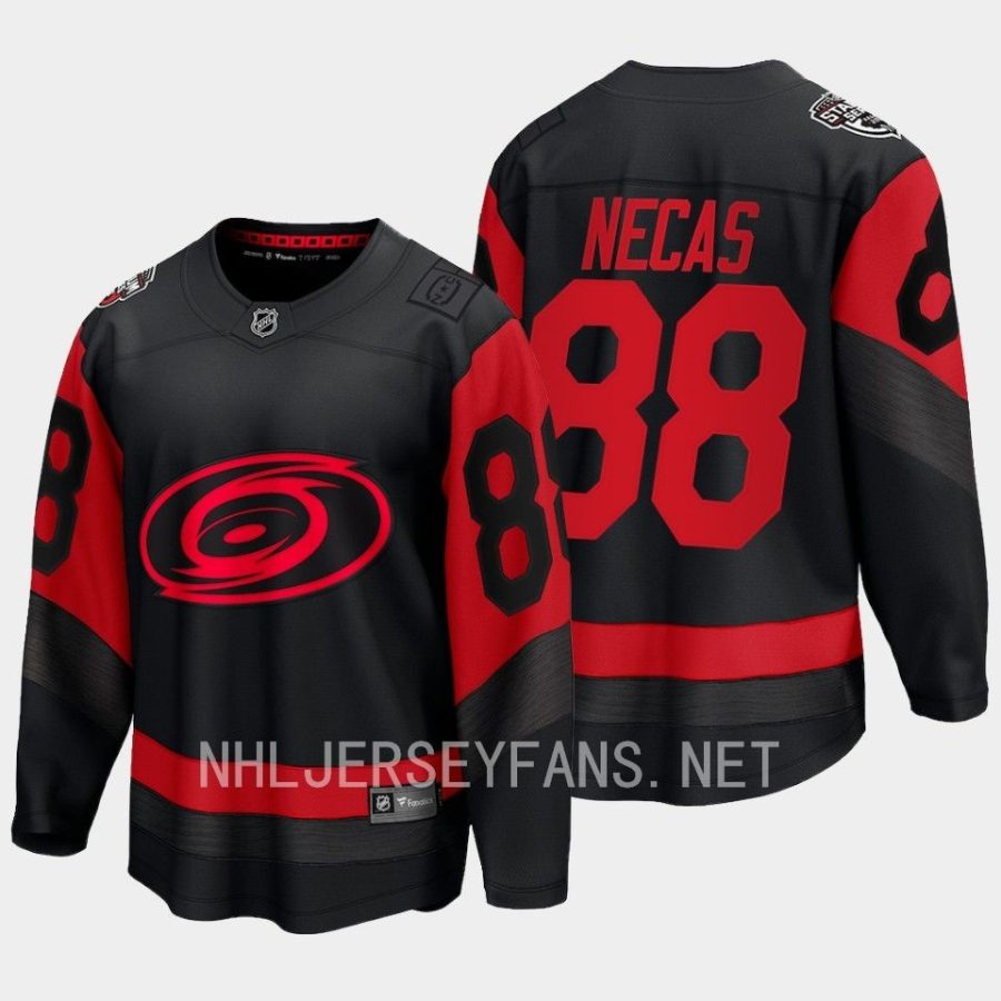 martin necas hurricanes black 2023 nhl stadium series breakaway player jersey