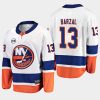 mathew barzal islanders white 2019 away cbw breakaway jersey