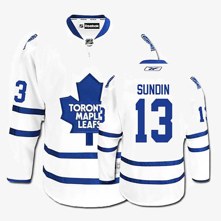 mats sundin white away jersey