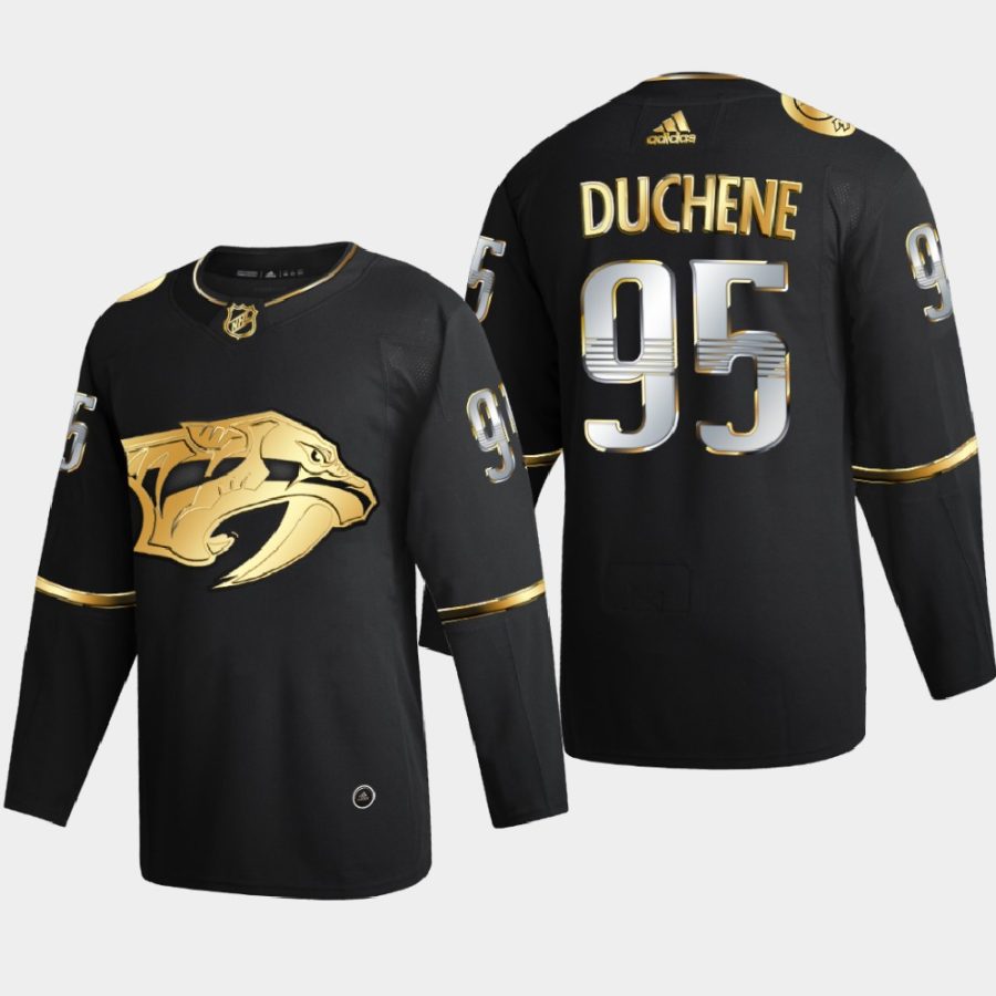 matt duchene predators black golden edition limited authentic jersey