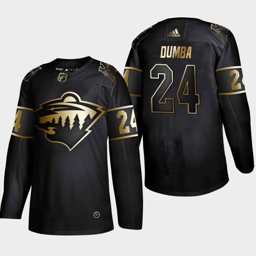 matt dumba wild black 2019 nhl golden edition authentic jersey