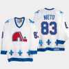 matt nieto quebec nordiques white vintage replica jersey