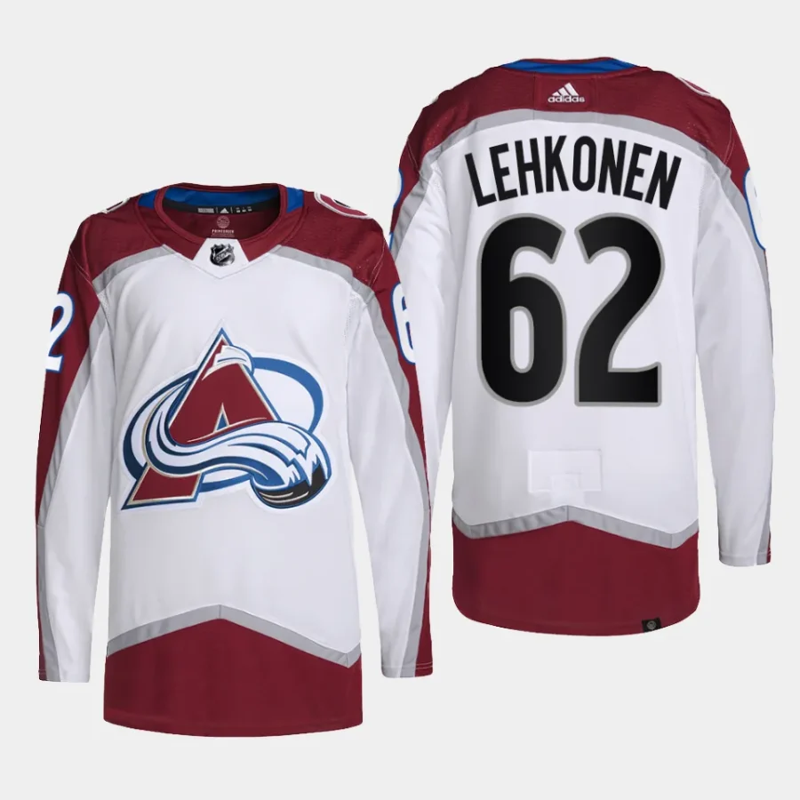 men avalanche artturi lehkonen primegreen away authentic pro white jersey